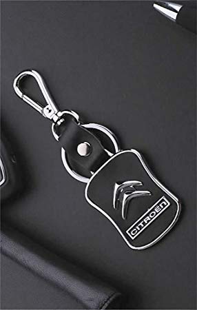 Silver Box Style Brand Logo - Citroen Deluxe Keychain Keyring Model Gift Box for Citroen Owners