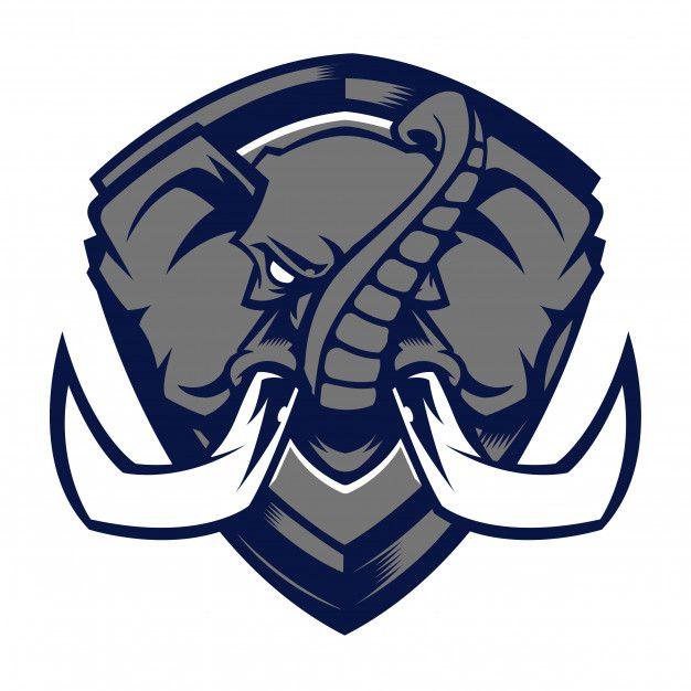 Elephant Head Logo - Elephant head mascot logo Vector