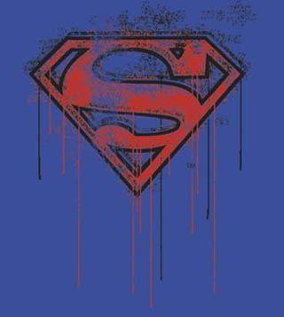 Drip Paint Logo - Superman Graffiti Logo Tshirt