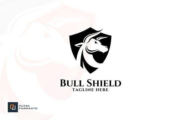 Bull Shield Logo - Bull Shield - Logo Template ~ Logo Templates ~ Creative Market