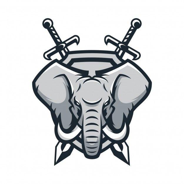 Elephant Head Logo - Elephant animal sport mascot head logo vector Vector