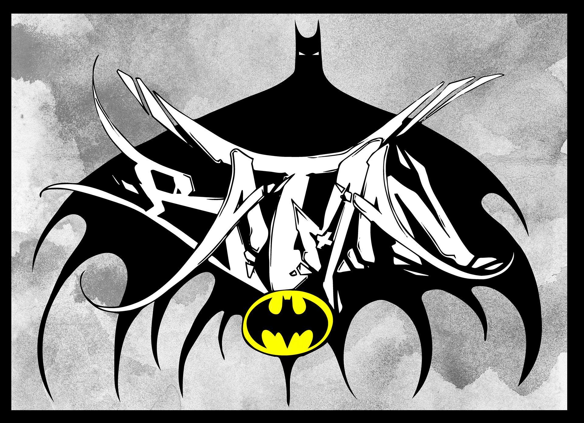 Graffiti Superhero Logo - Patrick McWain - BATMAN - Graffiti