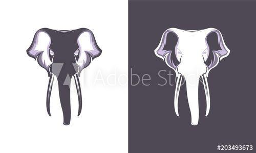 Elephant Head Logo - Elephant Head logo designs concept vector, Great Elephant logo - Buy ...