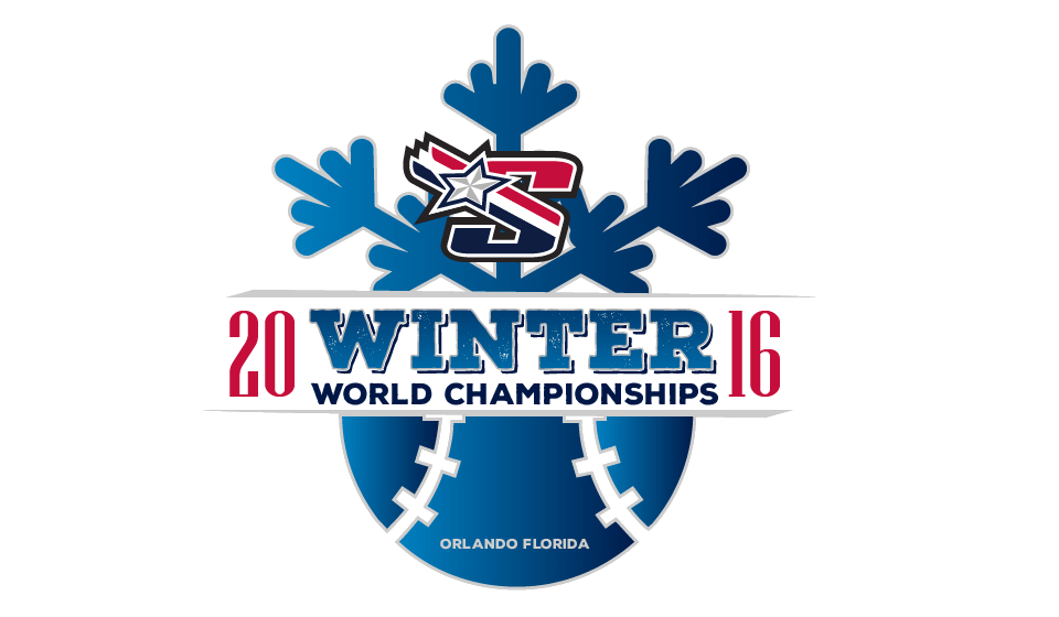 Softball Champs Baseball Logo - Winter World Championships