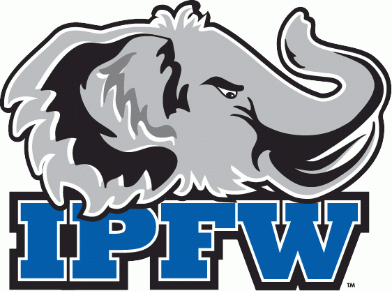 Elephant Head Logo - IPFW Mastodons Primary Logo (1994) - Elephant head in a circle above ...
