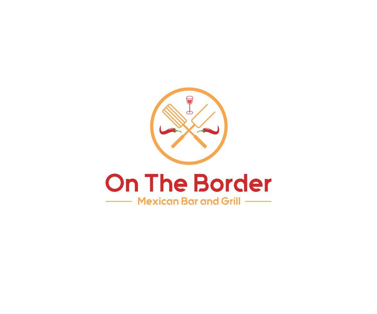 On the Border Logo - Modern, Colorful, Restaurant Logo Design for On The Border Mexican
