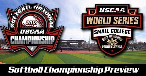 Softball Champs Baseball Logo - USCAA Softball National Championship Preview Spring