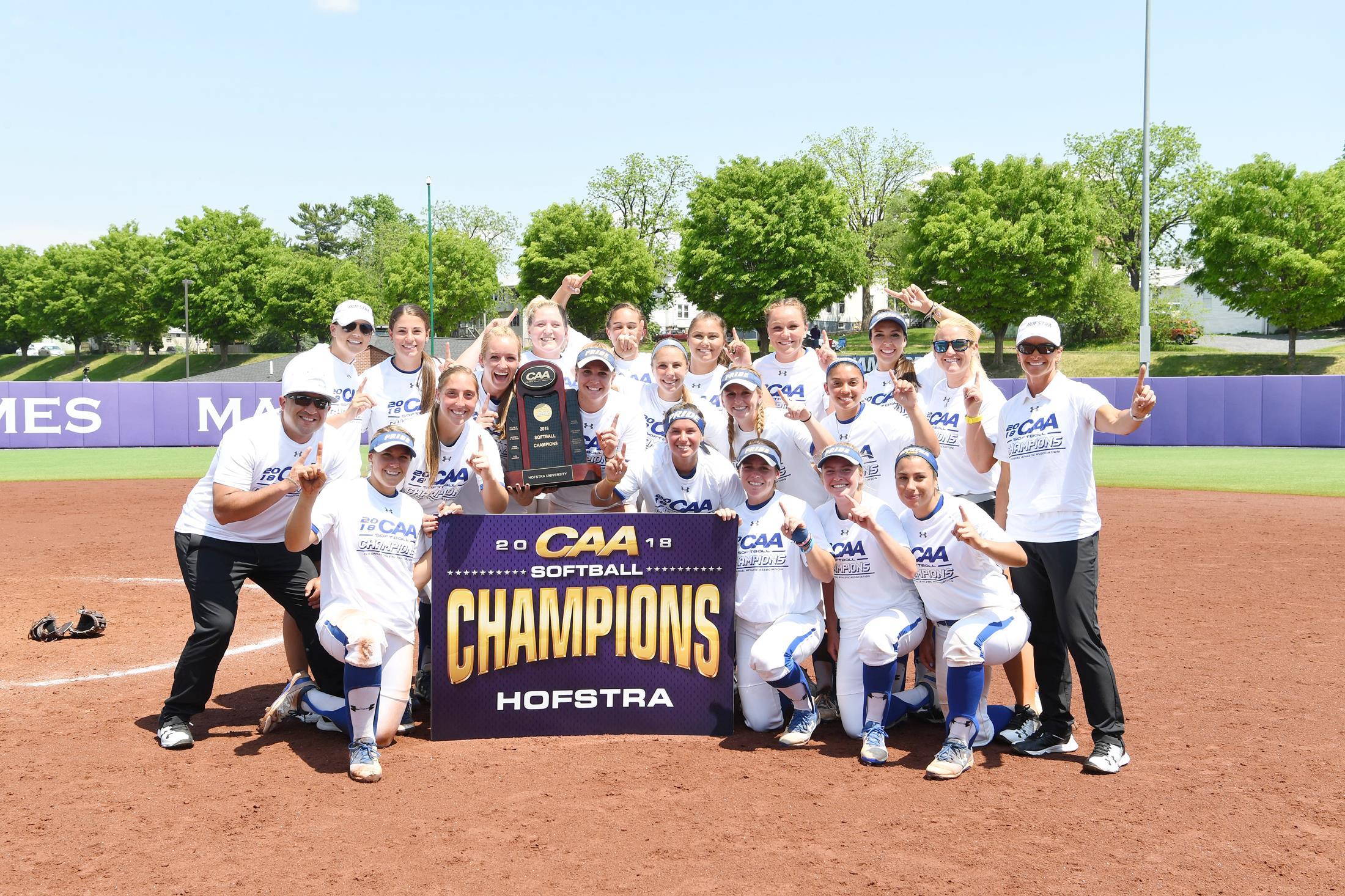 Softball Champs Baseball Logo - SB: Hofstra Captures CAA Championship University Athletics