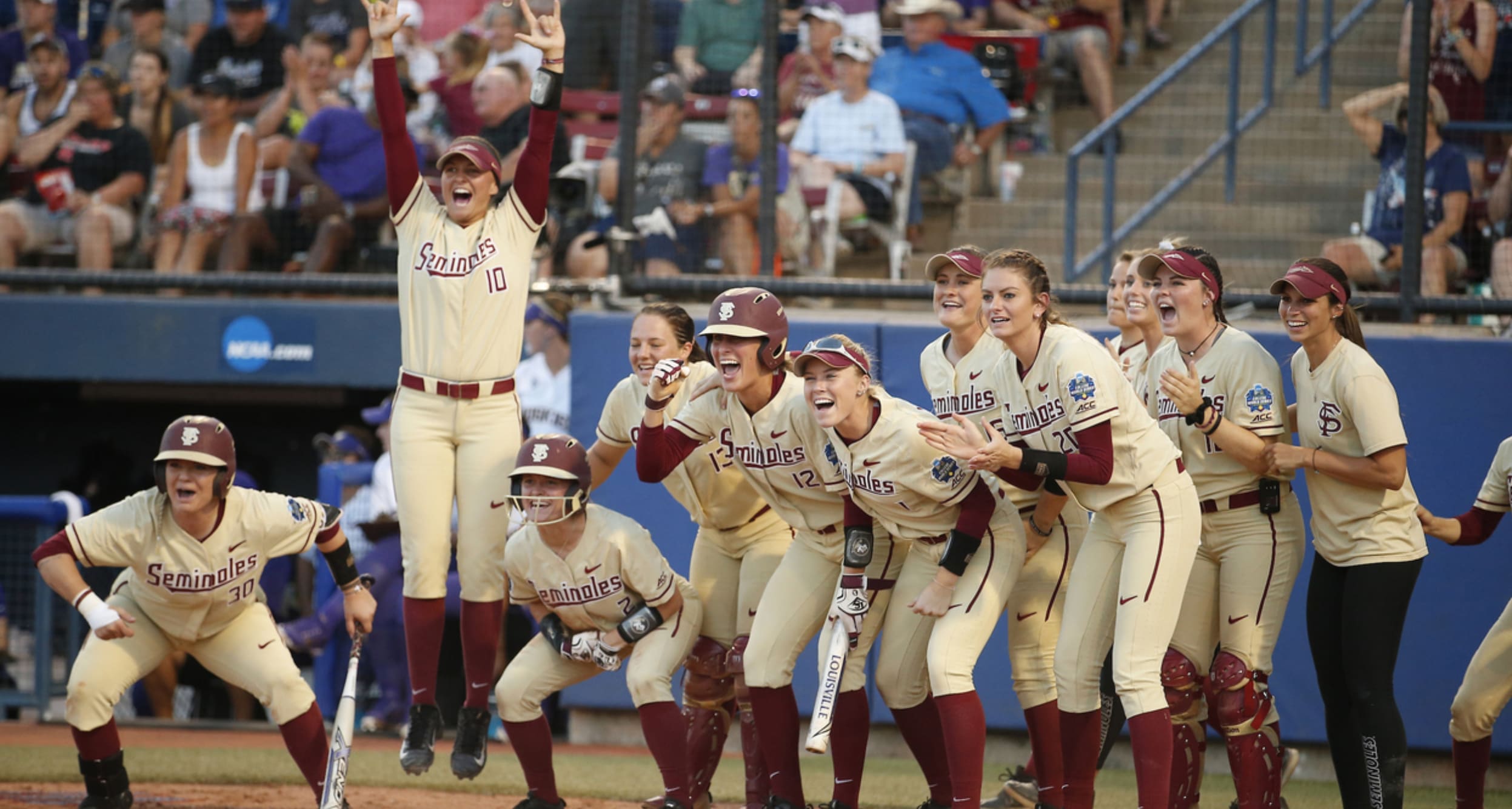 Softball Champs Baseball Logo - Florida State Wins First WCWS In Two Game Sweep Over Washington