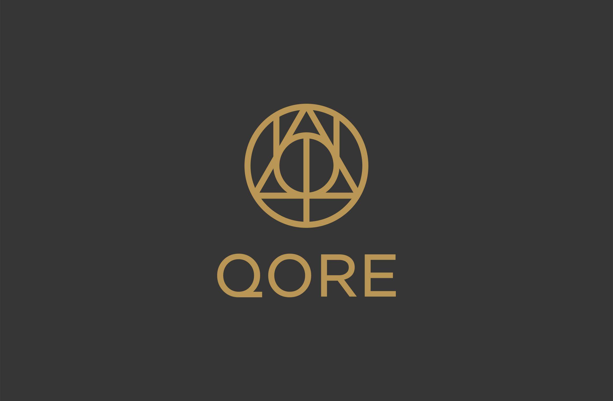 Gray and Gold Logo - TRÜF : QORE Brand Identity, Website & Collateral Design