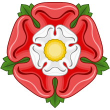 Black and White Rose Logo - Tudor rose