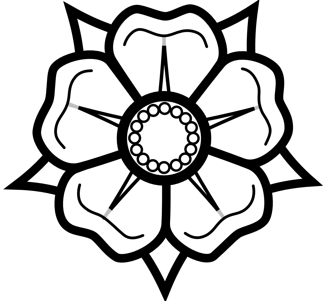Black and White Rose Logo - Free Drawings Of Flowers In Black And White, Download Free Clip Art