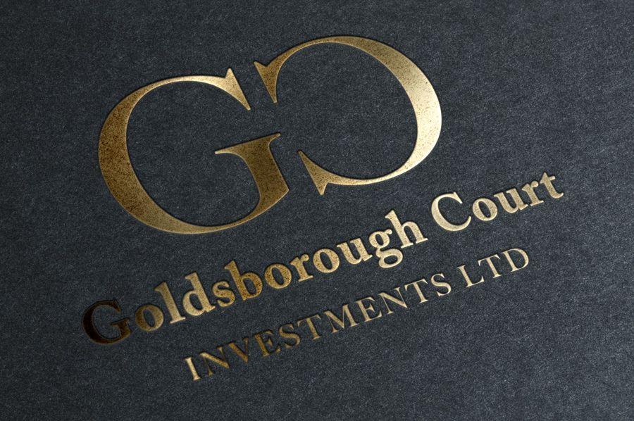 Gray and Gold Logo - Goldsborough Court - Company Logo and Stationery Design