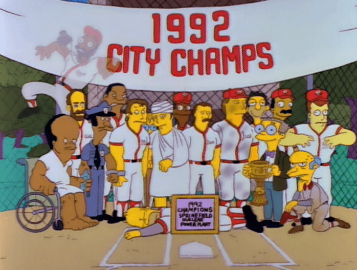 Softball Champs Baseball Logo - Springfield Nuclear Power Plant softball team | Simpsons Wiki ...