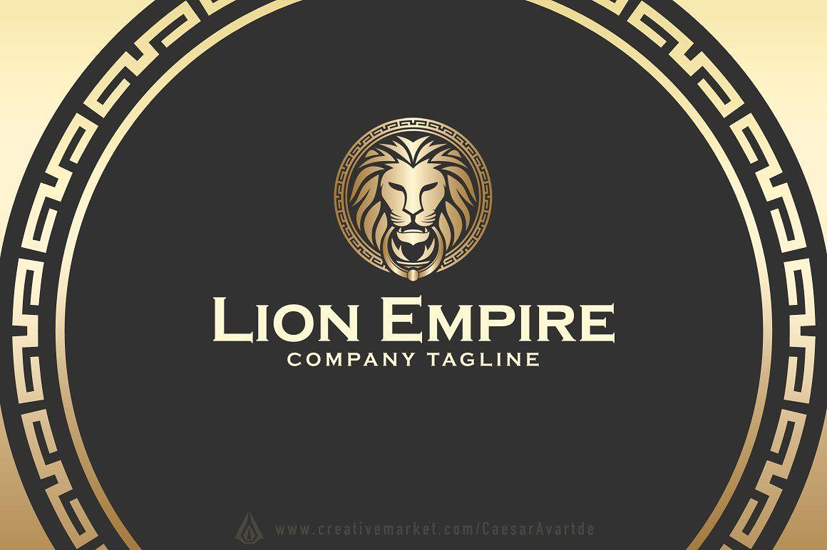 Lion Logo - Gold Lion Logo Template Logo Templates Creative Market