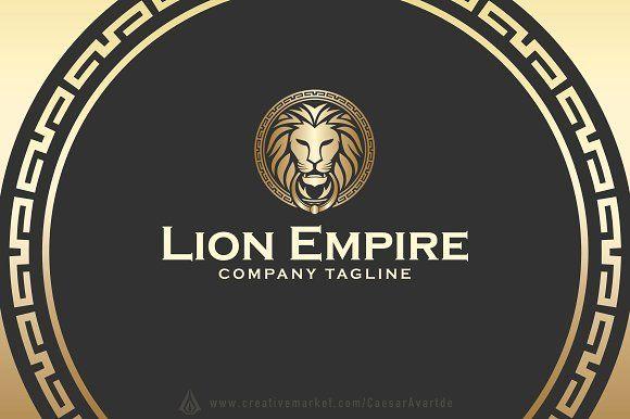 Gray and Gold Logo - Gold Lion Logo Template Logo Templates Creative Market