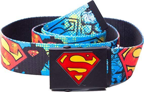 Graffiti Superhero Logo - New Fashion Dc Comics Fabic Belt Graffiti Webbing Canvas Belt