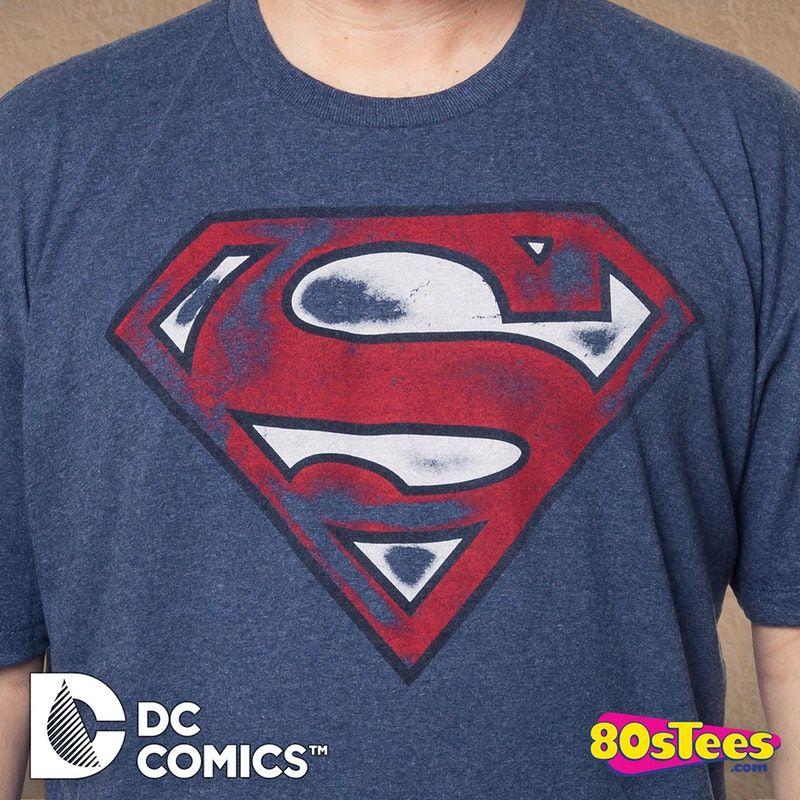 Graffiti Superhero Logo - Graphitti Superman Logo T-Shirt: DC Comics Superman Mens T-Shirt