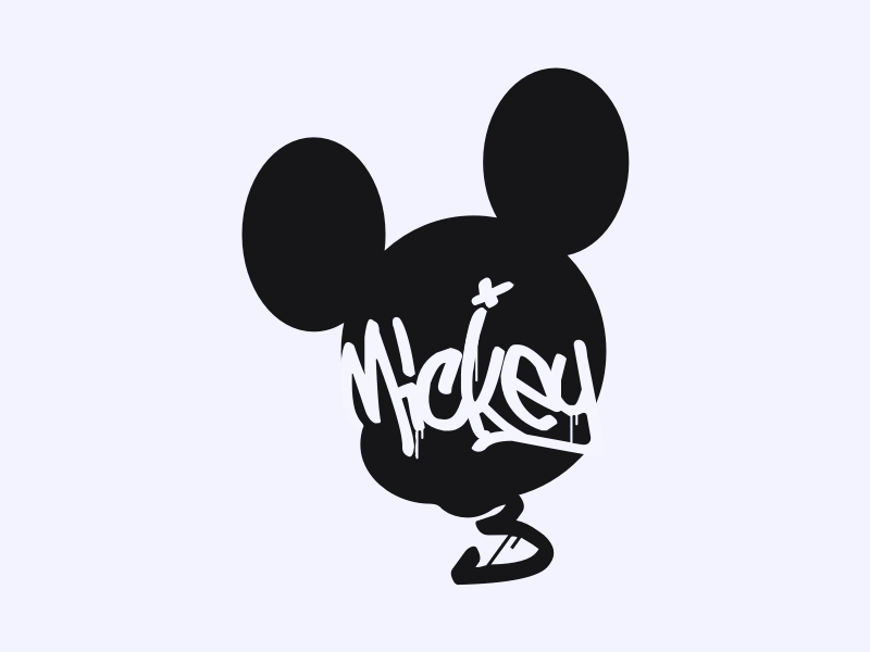Mickey Mouse Logo - Mickey Mouse Logo by 柴犬 | Dribbble | Dribbble