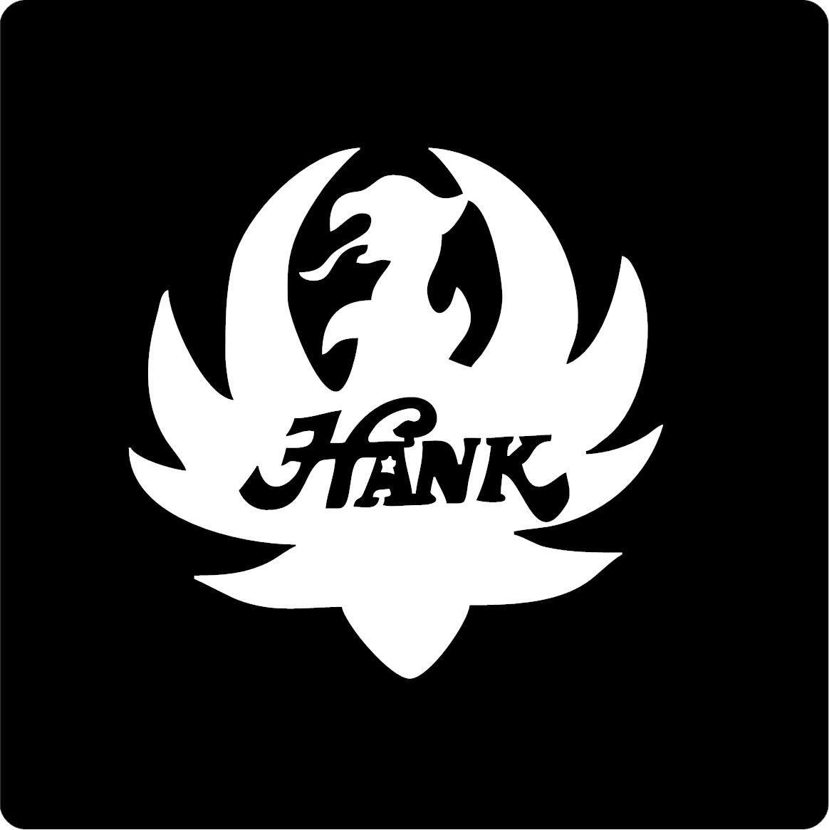 Hank Jr Logo - Amazon.com: All About Familes Hank Williams JR. Logo ~ White Die Cut ...