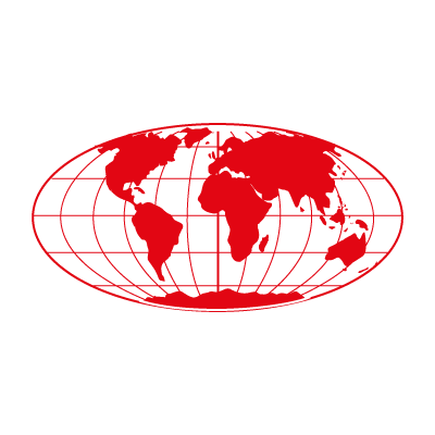 Red World Logo - World Map logo vector (.EPS, 424.08 Kb) download