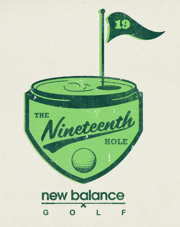 New Balance Golf Logo - New Balance Golf 19th Hole Branding