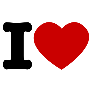 I Love You Heart Logo - Designs For Love T Shirts
