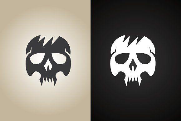 Emo Logo - Emo Skull Logo Template ~ Logo Templates ~ Creative Market