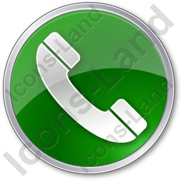 Green Telephone Logo - Phone Circle Green Icon, PNG/ICO Icons, 256x256, 128x128, 64x64 ...