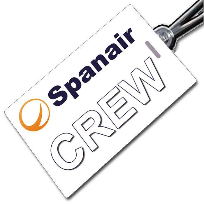 Spanair Logo - SPANAIR logo white Tag