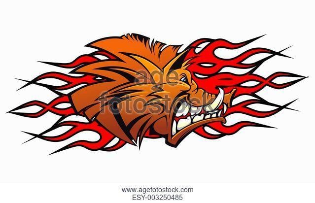 Red Boar Head Logo - Boar head symbol and Image