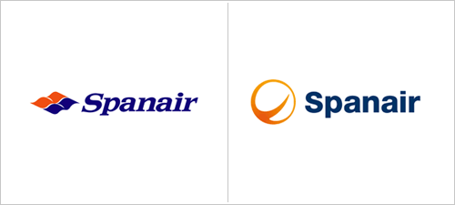 Spanair Logo - rebrands of 2009. Logo design • Branding • Graphic design