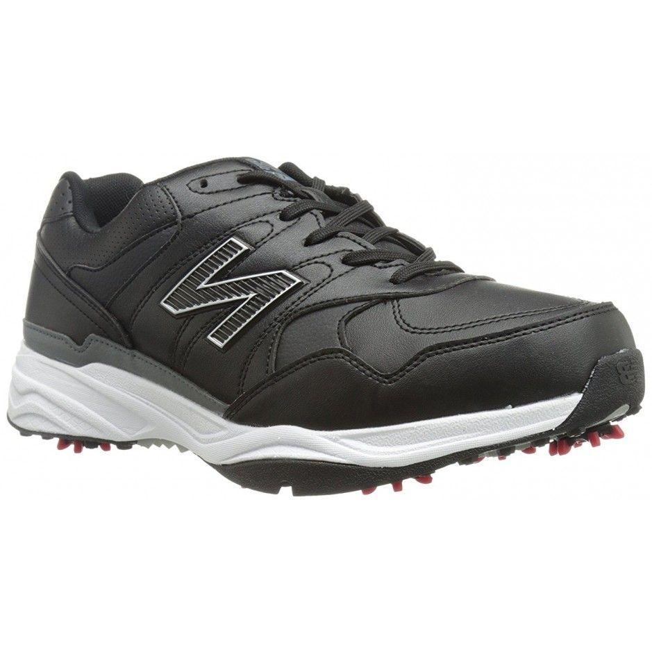 New Balance Golf Logo - Mens New Balance NBG1701 Black Extra Wide Golf Shoes - Widefitshoes ...