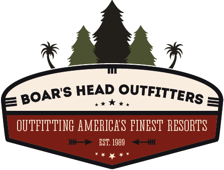 Red Boar Head Logo - Charlottesville Outdoor Activities- Boar's Head Outfitters
