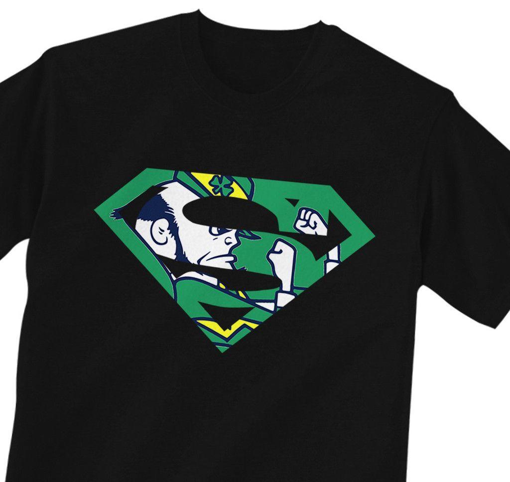Notre Dame Superman Logo - Notre Dame Inspired Superman Logo T-Shirt, Sports T-Shirt, Shirts ...