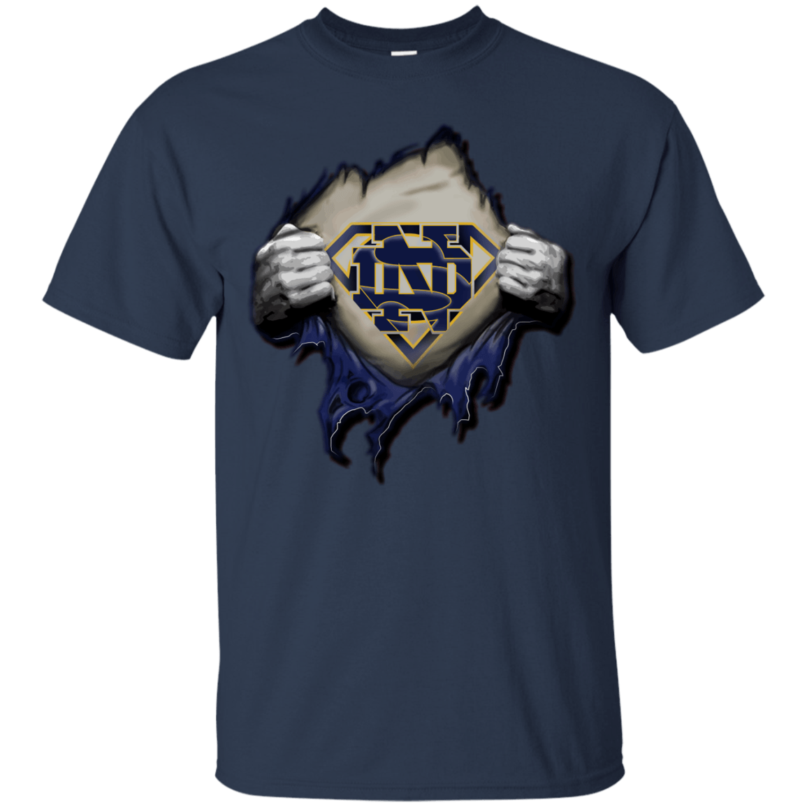 Notre Dame Superman Logo - Superman - Notre dame | Teezbeez