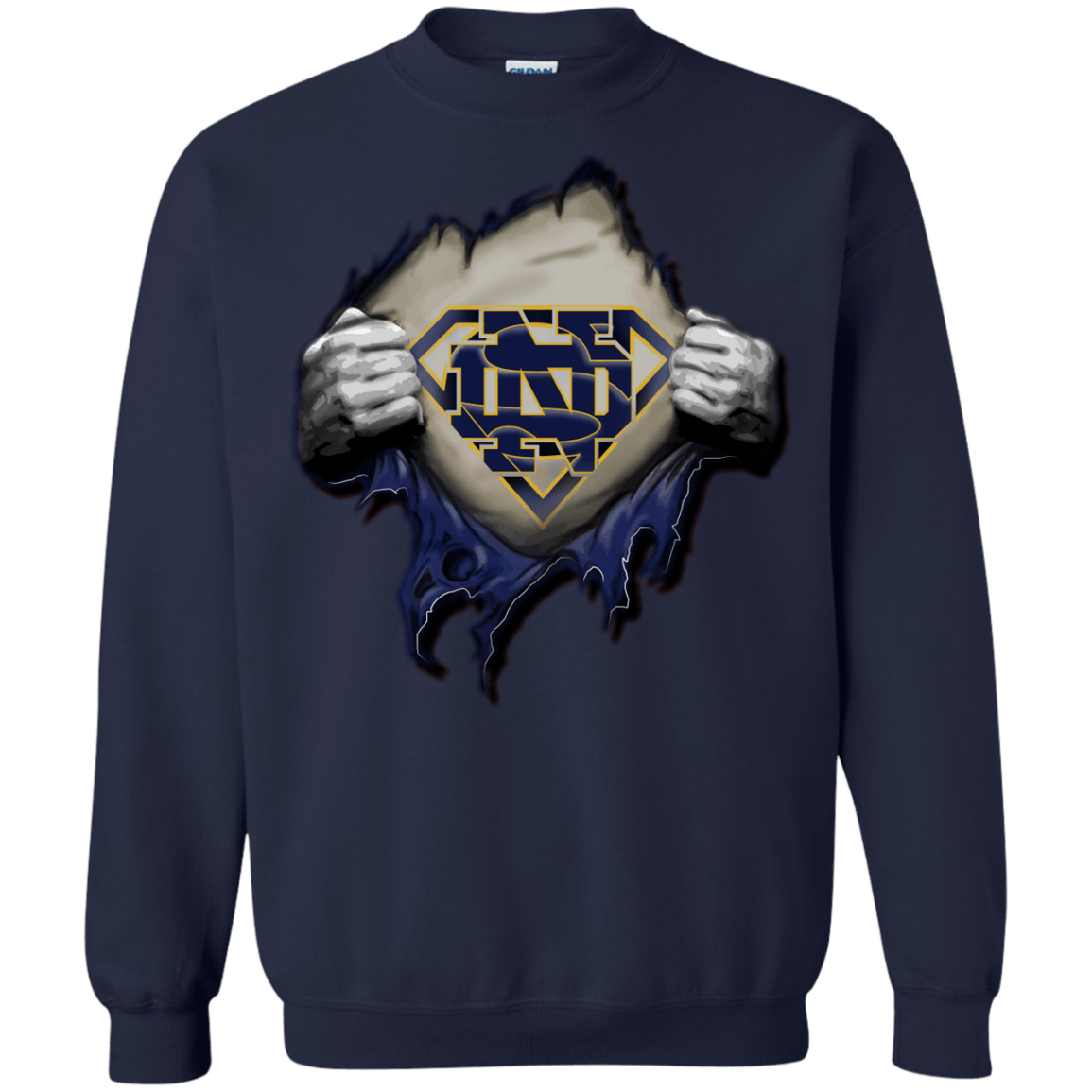 Notre Dame Superman Logo - Superman - Notre dame | Teezbeez