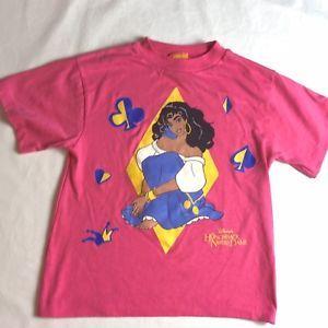 Notre Dame Superman Logo - The Hunchback of Notre Dame Girls T-Shirt Esmeralda Pink S/S Disney ...
