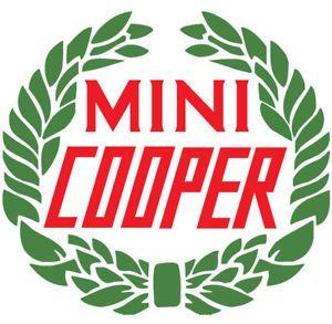 Classic Mini Cooper Logo - Mini Cooper logo round sticker decal, classic Mini, new MINI ...
