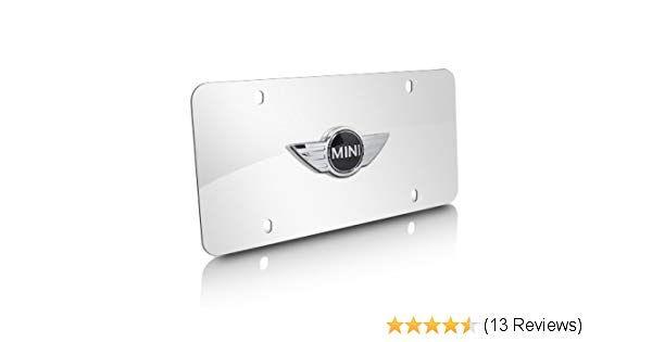 Cooper Logo - Mini Cooper Logo Polished Stainless License Plate