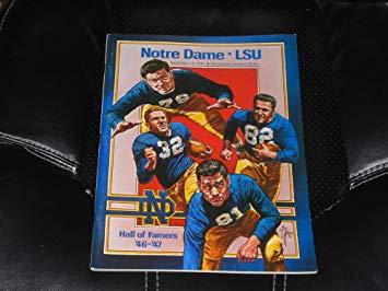 Notre Dame Superman Logo - 1981 NOTRE DAME LSU COLLEGE FOOTBALL PROGRAM NR MINT at Amazon's ...