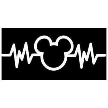 Mickey Mouse Logo - Amazon.com: Crawford Graphix Mickey Mouse Heartbeat 6