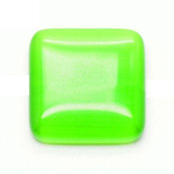Eye Shape and a Green Square Logo - Square Shape Apple Green Color Cat Eye Flat Beads Square Shape