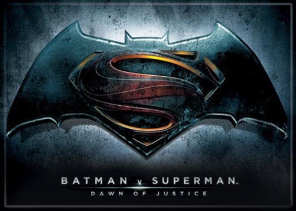 Batman vs Superman Movie Logo - Batman V Superman Movie Dawn of Justice Logo Refrigerator Magnet NEW ...