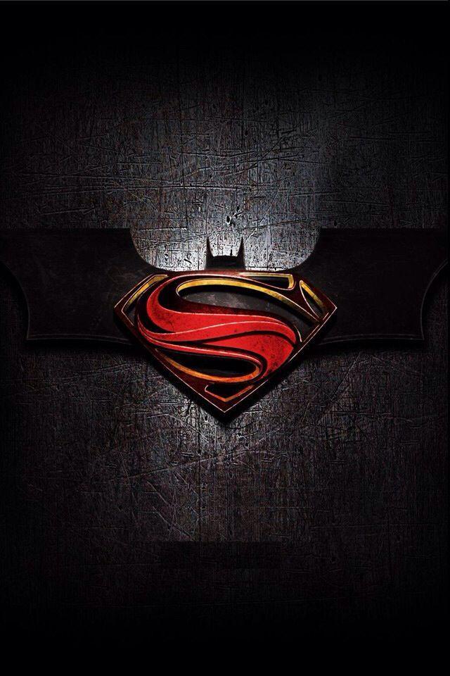 Batman V Superman Movie Logo - Batman Superman Logo Iphone 4 Wallpaper | Super Hero: DC | Batman vs ...