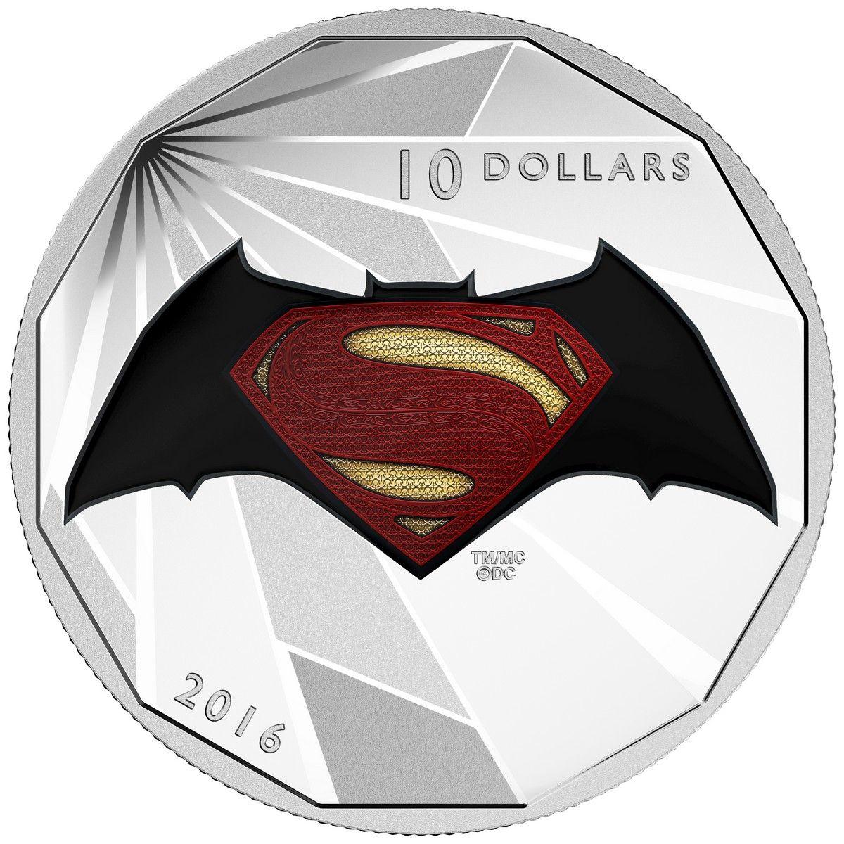 Batman vs Superman Movie Logo - 2016 $20 Fine Silver Coin - Batman v Superman: Dawn of Justice - Logo