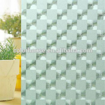 Eye Shape and a Green Square Logo - 122cm Square Cat Eye Shape 3D Embossed Decorative Window Film