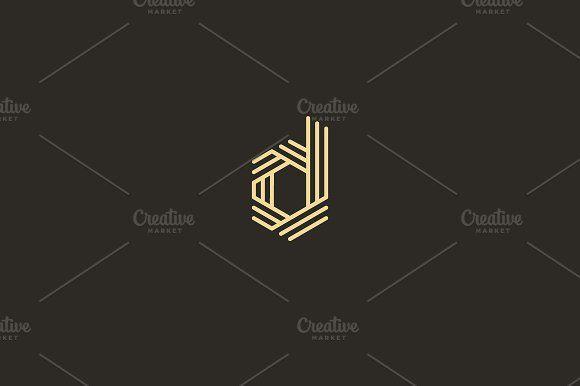 Abstract D Logo - Abstract Letter d logo design ~ Logo Templates ~ Creative Market