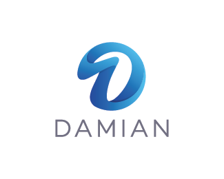 Abstract D Logo - Damian Letter D Logo Designed