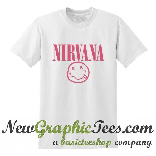 Pink Nirvana Logo - Nirvana Logo Pink T Shirt